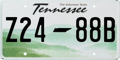 TN license plate Z2488B
