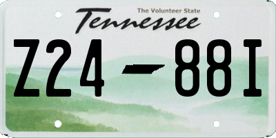 TN license plate Z2488I