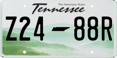 TN license plate Z2488R