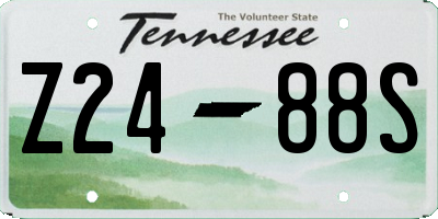TN license plate Z2488S