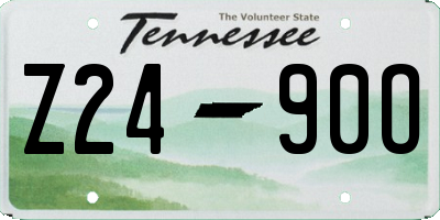 TN license plate Z2490O