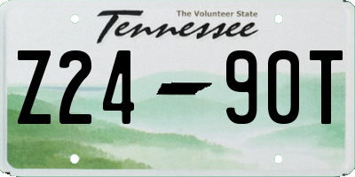 TN license plate Z2490T