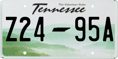 TN license plate Z2495A