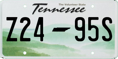 TN license plate Z2495S