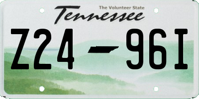 TN license plate Z2496I