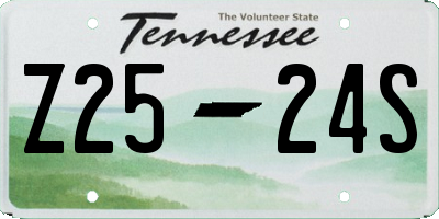 TN license plate Z2524S