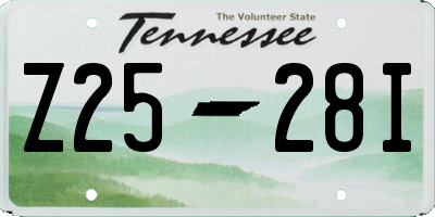 TN license plate Z2528I