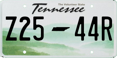 TN license plate Z2544R