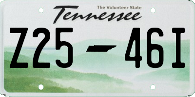 TN license plate Z2546I