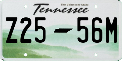 TN license plate Z2556M