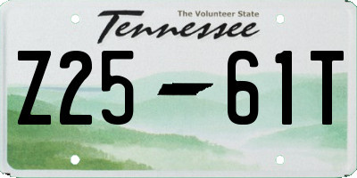 TN license plate Z2561T