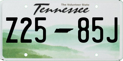 TN license plate Z2585J