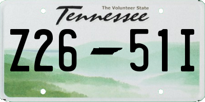 TN license plate Z2651I