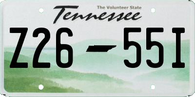 TN license plate Z2655I