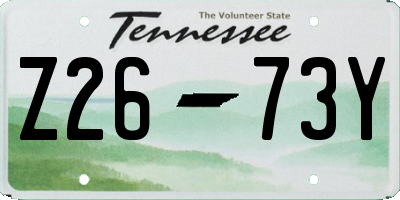 TN license plate Z2673Y