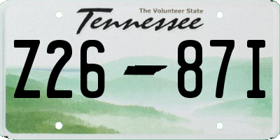 TN license plate Z2687I