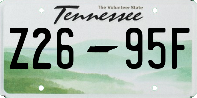 TN license plate Z2695F