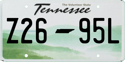 TN license plate Z2695L