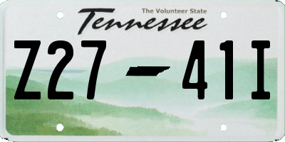 TN license plate Z2741I