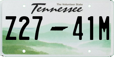 TN license plate Z2741M