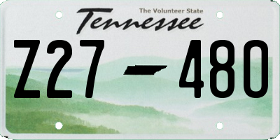 TN license plate Z2748O