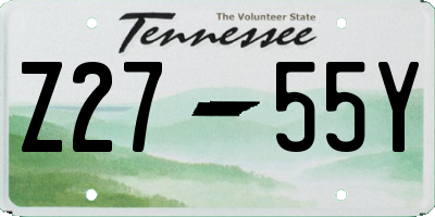 TN license plate Z2755Y
