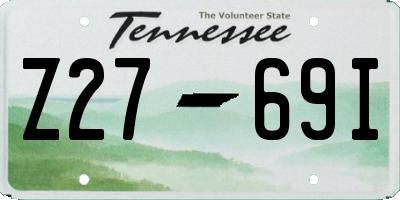 TN license plate Z2769I