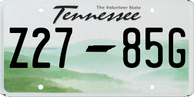 TN license plate Z2785G