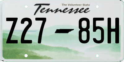 TN license plate Z2785H