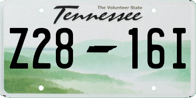 TN license plate Z2816I