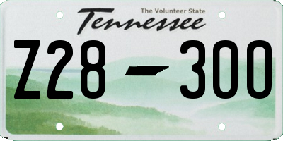 TN license plate Z2830O