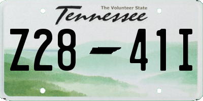 TN license plate Z2841I