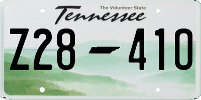 TN license plate Z2841O
