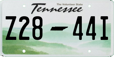 TN license plate Z2844I