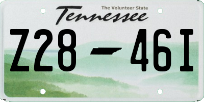 TN license plate Z2846I