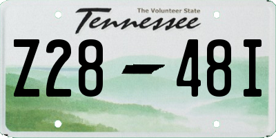TN license plate Z2848I