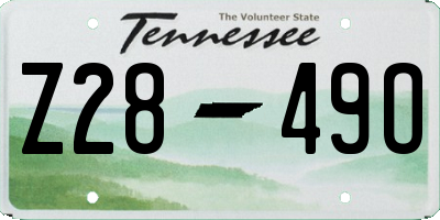 TN license plate Z2849O