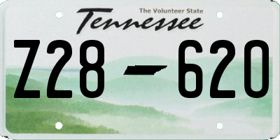TN license plate Z2862O