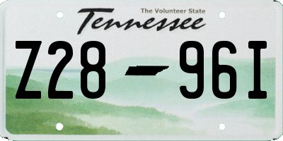 TN license plate Z2896I