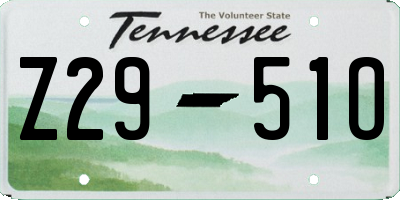 TN license plate Z2951O