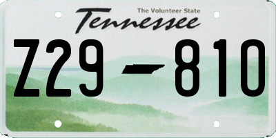 TN license plate Z2981O