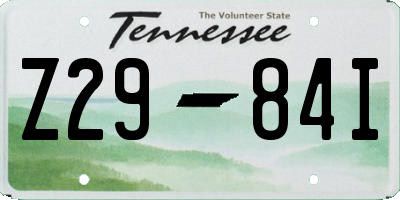 TN license plate Z2984I
