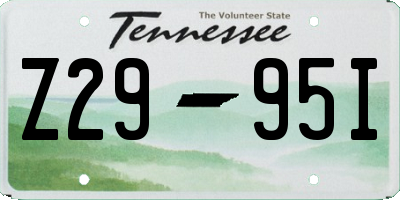 TN license plate Z2995I