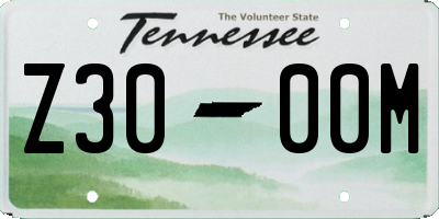 TN license plate Z3000M