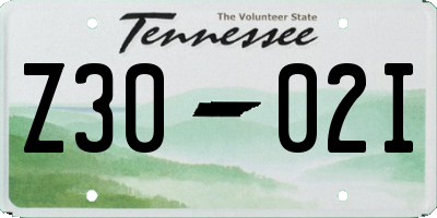 TN license plate Z3002I