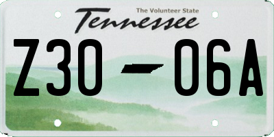 TN license plate Z3006A