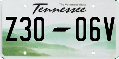 TN license plate Z3006V