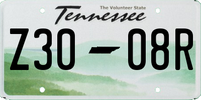 TN license plate Z3008R