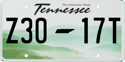 TN license plate Z3017T
