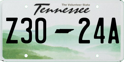 TN license plate Z3024A